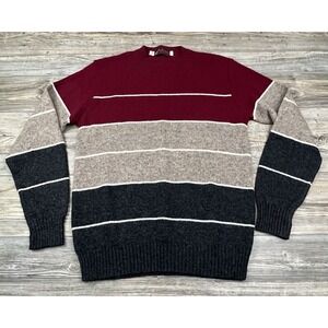 Vtg Jersild Men's XL Sweater  Striped Wool Blend Career Casual Office USA